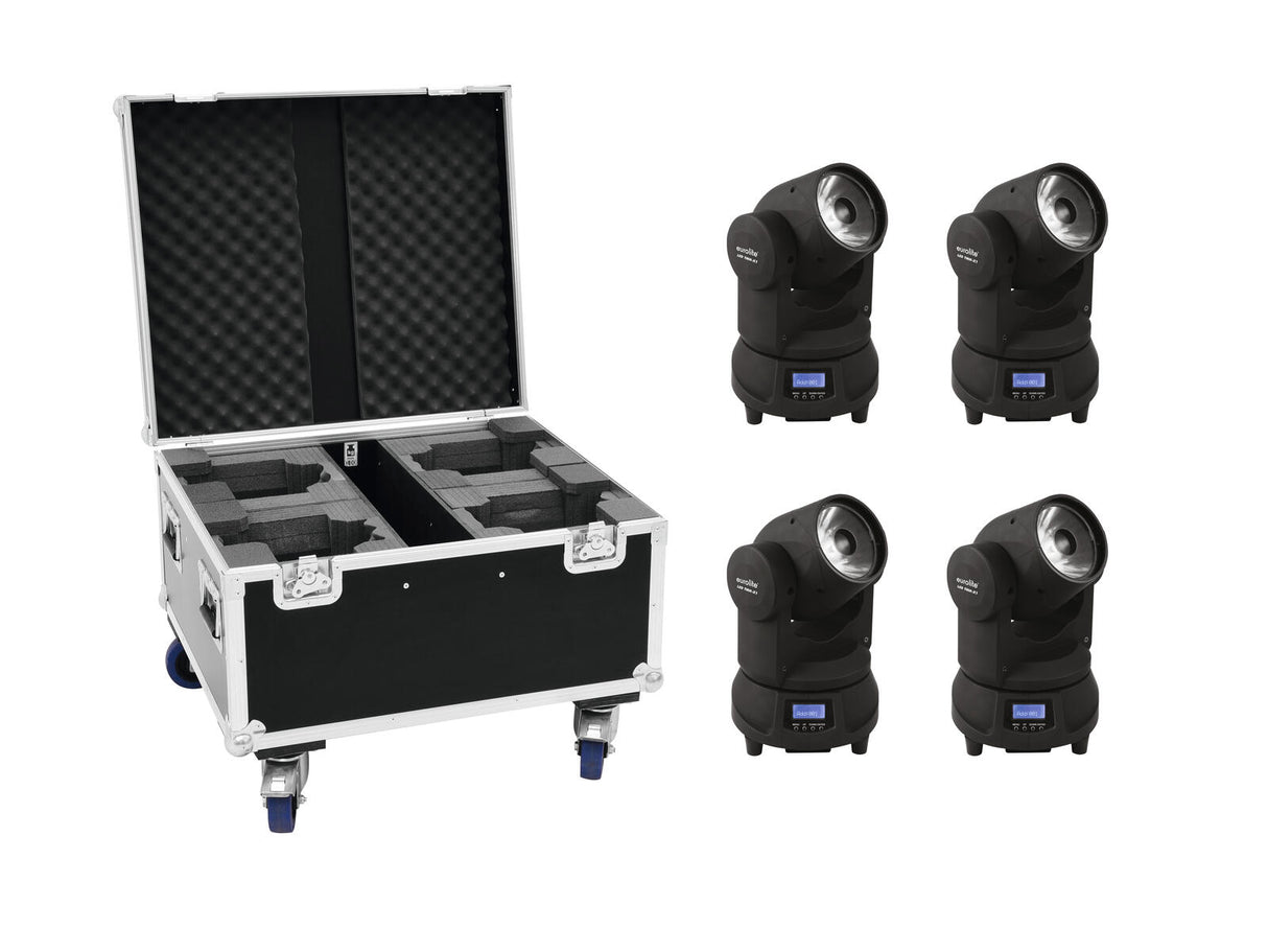 EUROLITE 4x LED TMH-X1 Judantis Galvos Spindulys + Krepšys