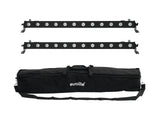 EUROLITE Komplektas 2x LED BAR-12 QCL RGBA + Minkštas krepšys