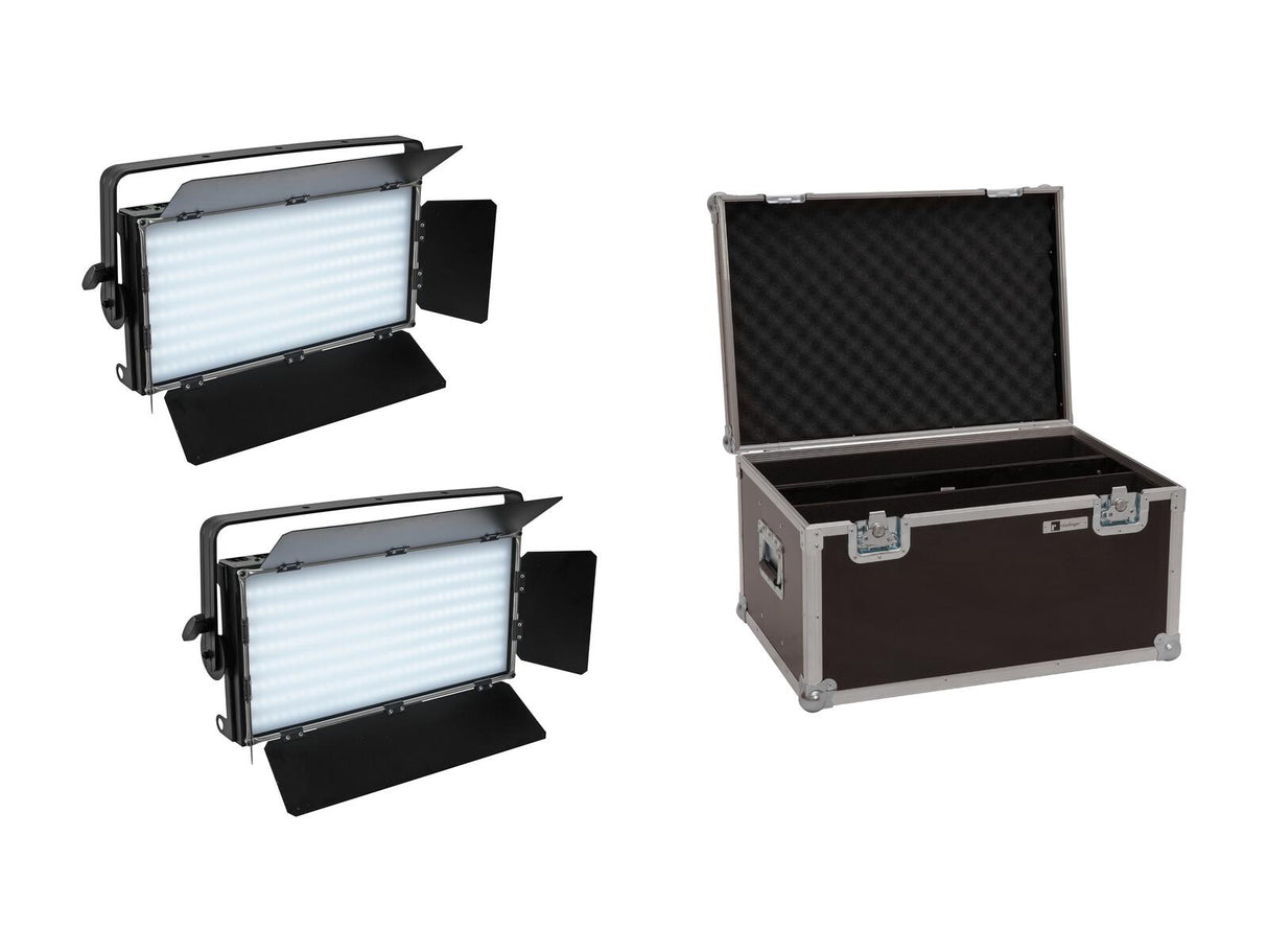 EUROLITE Komplektas 2x LED PLL-480 CW/WW Panel + Krepšys