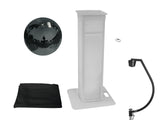 EUROLITE Set veidrodinis rutulys 50cm juodas su sceniniu stovu kintamu + juodas uždangalas