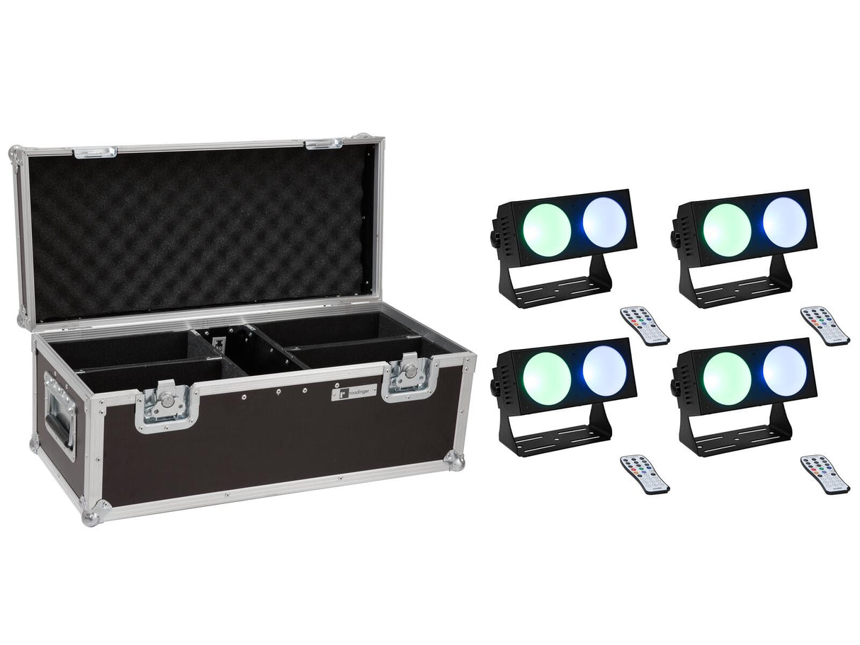 EUROLITE Komplektas 4x LED CBB-2 COB RGB Bar + Krepšys