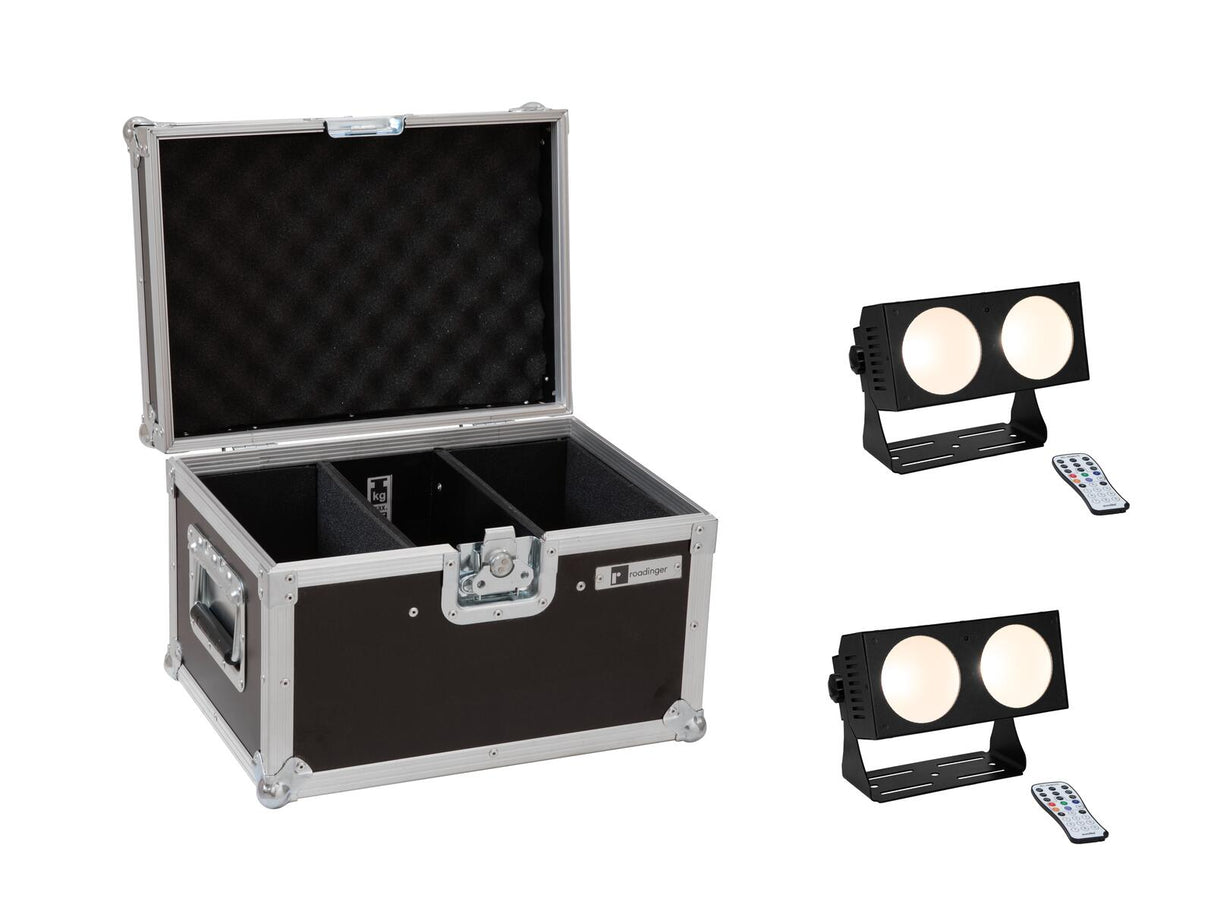 EUROLITE Komplektas 2x LED CBB-2 COB WW Bar + Krepšys