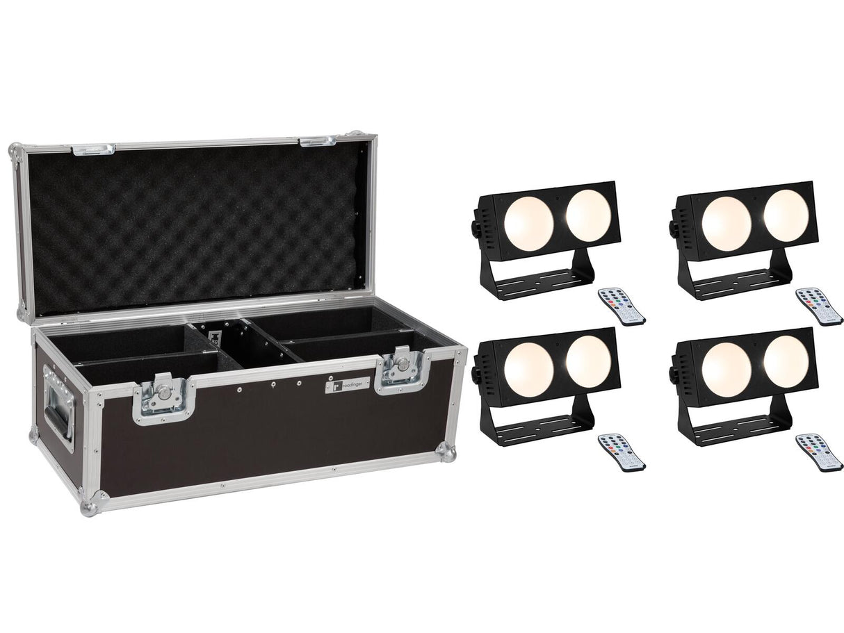 EUROLITE Komplektas 4x LED CBB-2 COB WW Bar + Krepšys