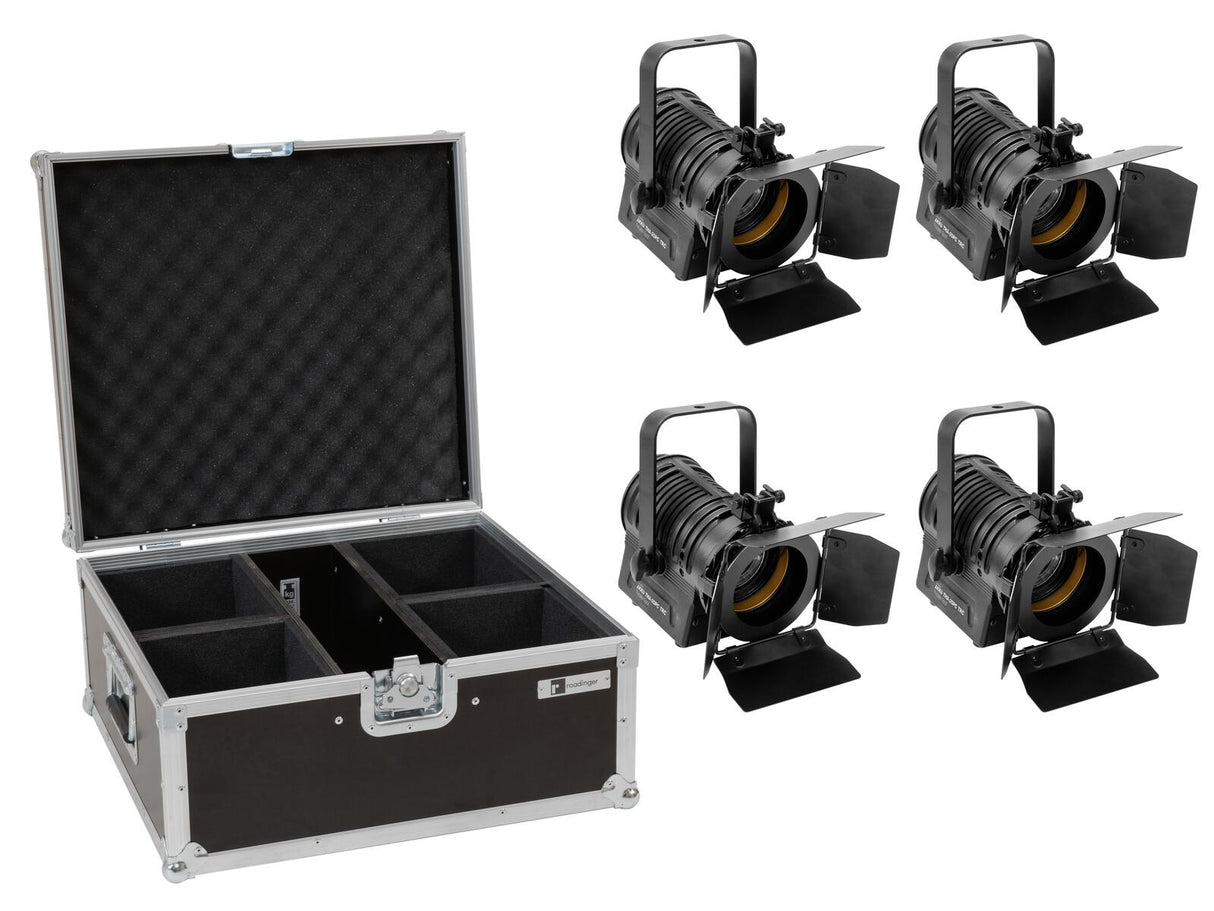 EUROLITE komplektas 4x AKKU THA-20PC TRC teatro prožektorius juodas + dėklas