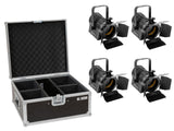EUROLITE komplektas 4x AKKU THA-20PC TRC teatro prožektorius juodas + dėklas