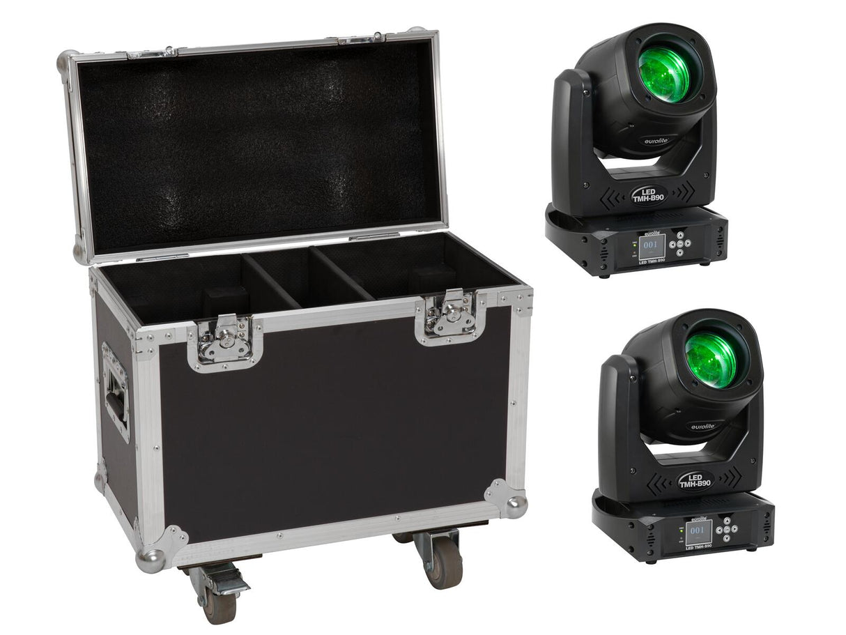 EUROLITE Komplektas 2x LED TMH-B90 + Krepšys su ratais