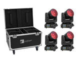 FUTURELIGHT komplektas 4x EYE-740 MK2 + dėklas su ratais