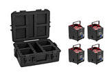 EUROLITE Set 4x AKKU UP-4 QCL Spot QuickDMX MK2 + Plastikinis dėklas