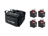 EUROLITE Set 4x AKKU UP-4 QCL Spot QuickDMX MK2 + Soft Bag
