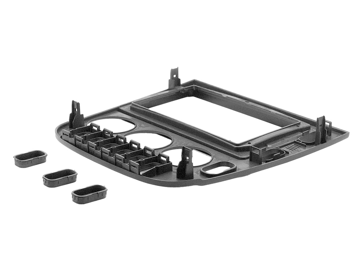 ACV 381190-97-1 9″ facia plate Mercedes ML 1998 - 2001 - Juodas plastikas su angomis ir laikikliais