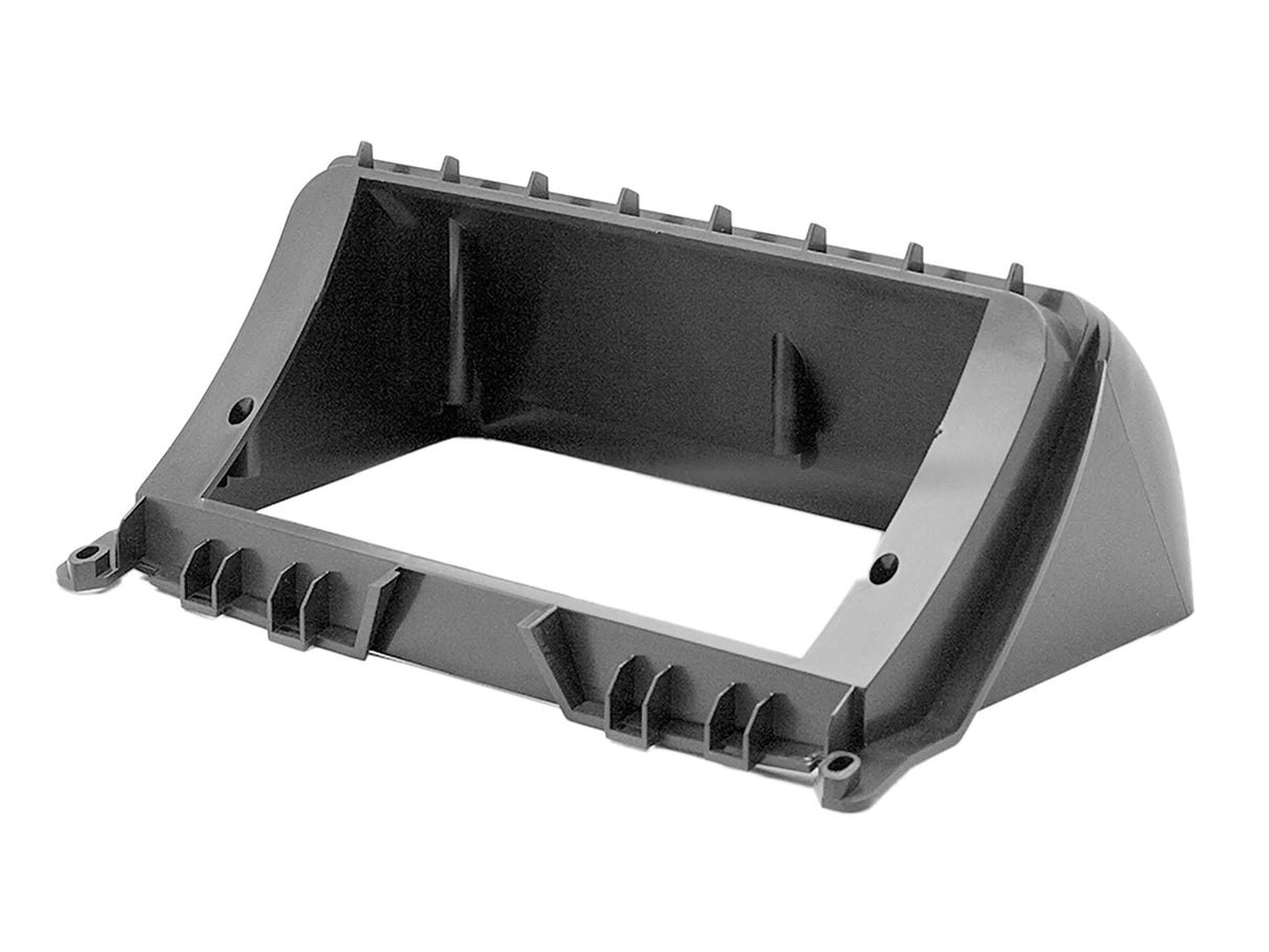 ACV 381190-93-1 facia plate 9″ NON-DIN Mercedes C-Class 2007 - 2011 - Juodas plastiko rėmelis su tvirtinimo detalėmis