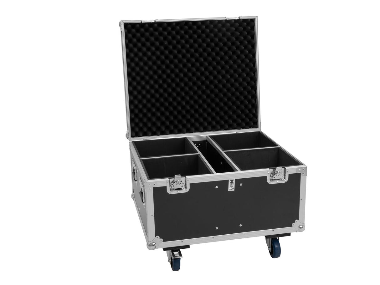 EUROLITE Set 4x AKKU IP PAR 14 HCL QuickDMX + Flightcase