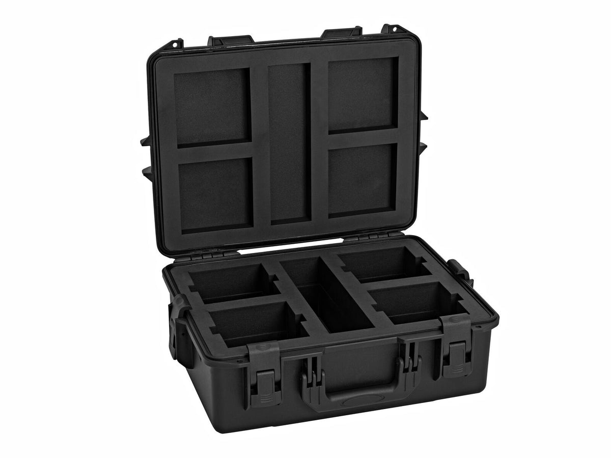 EUROLITE Set 4x AKKU UP-4 QCL Spot QuickDMX MK2 + Plastikinis dėklas
