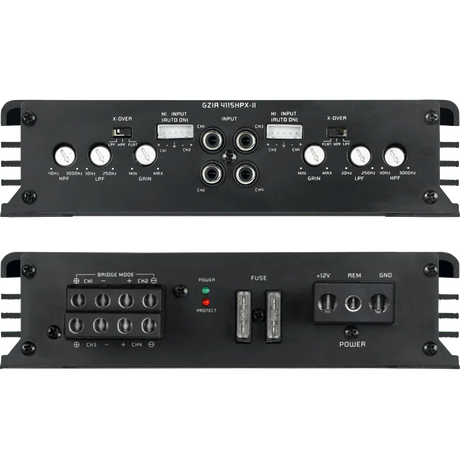 4 kanalų AB klasės garso stiprintuvas Ground Zero GZIA 4115HPX-II, 500W
