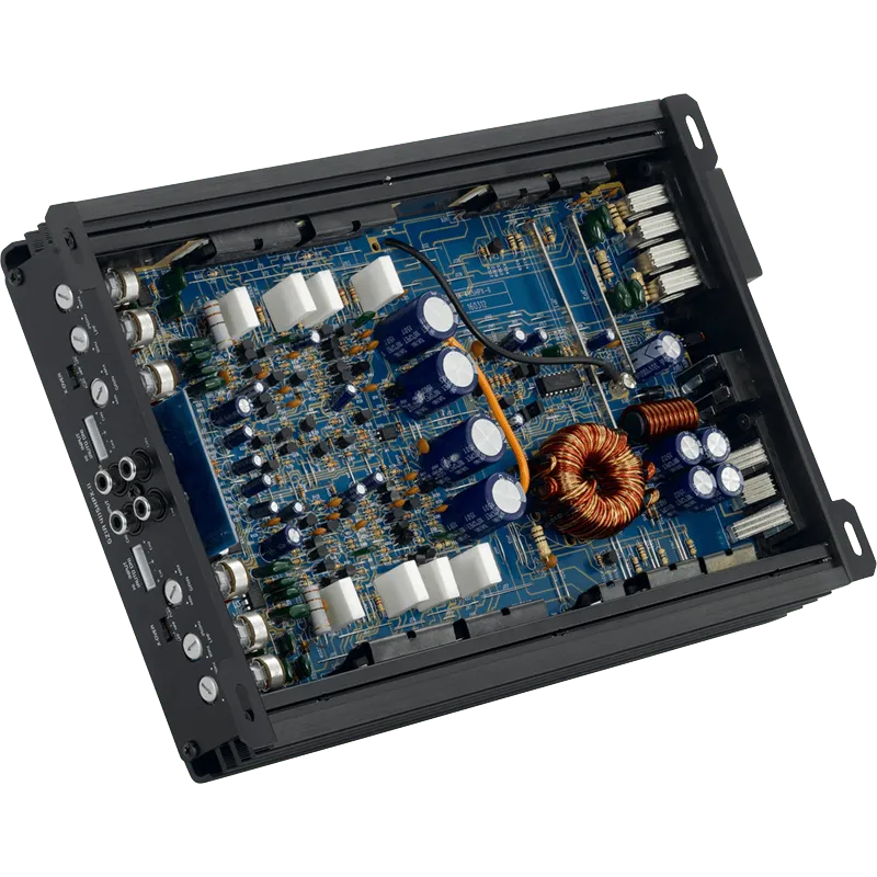 4 kanalų AB klasės garso stiprintuvas Ground Zero GZIA 4115HPX-II, 500W