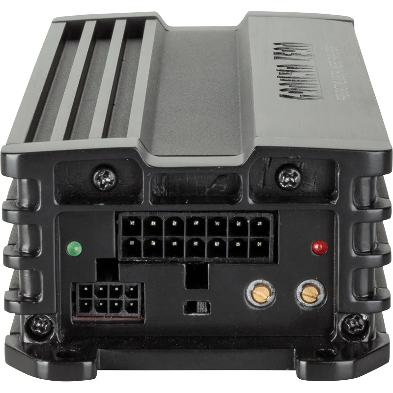 4 kanalų D klasės kompaktiškas garso stiprintuvas Ground Zero GZRA Micro Four, 500W