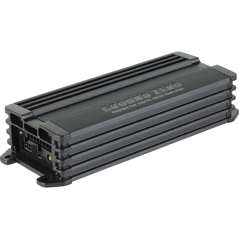 4 kanalų D klasės kompaktiškas garso stiprintuvas Ground Zero GZRA Micro Four, 500W