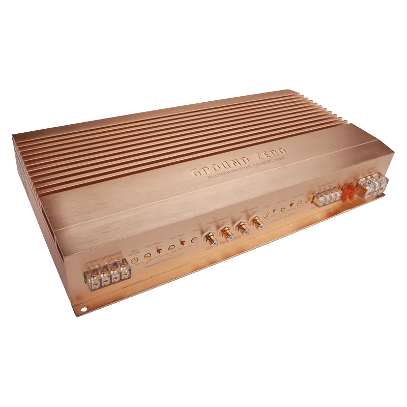 4 kanalų aukščiausios klasės High-End garso stiprintuvas Ground Zero Plutonium GZPA Reference 4XS, 1000W