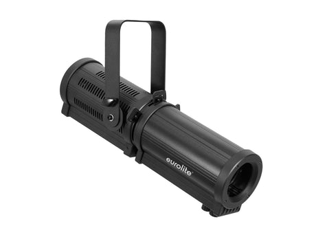EUROLITE LED PFE-60 RGBW Profile Spot 9-25° - Juodas profilis, matomas iš kampo