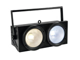 EUROLITE Komplektas 2x Auditorijos Akleiskite 2x100W LED COB CW/WW + Krepšys