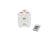 EUROLITE Komplektas 4x AKKU TL-3 TCL baltas + Krepšys TDV-1