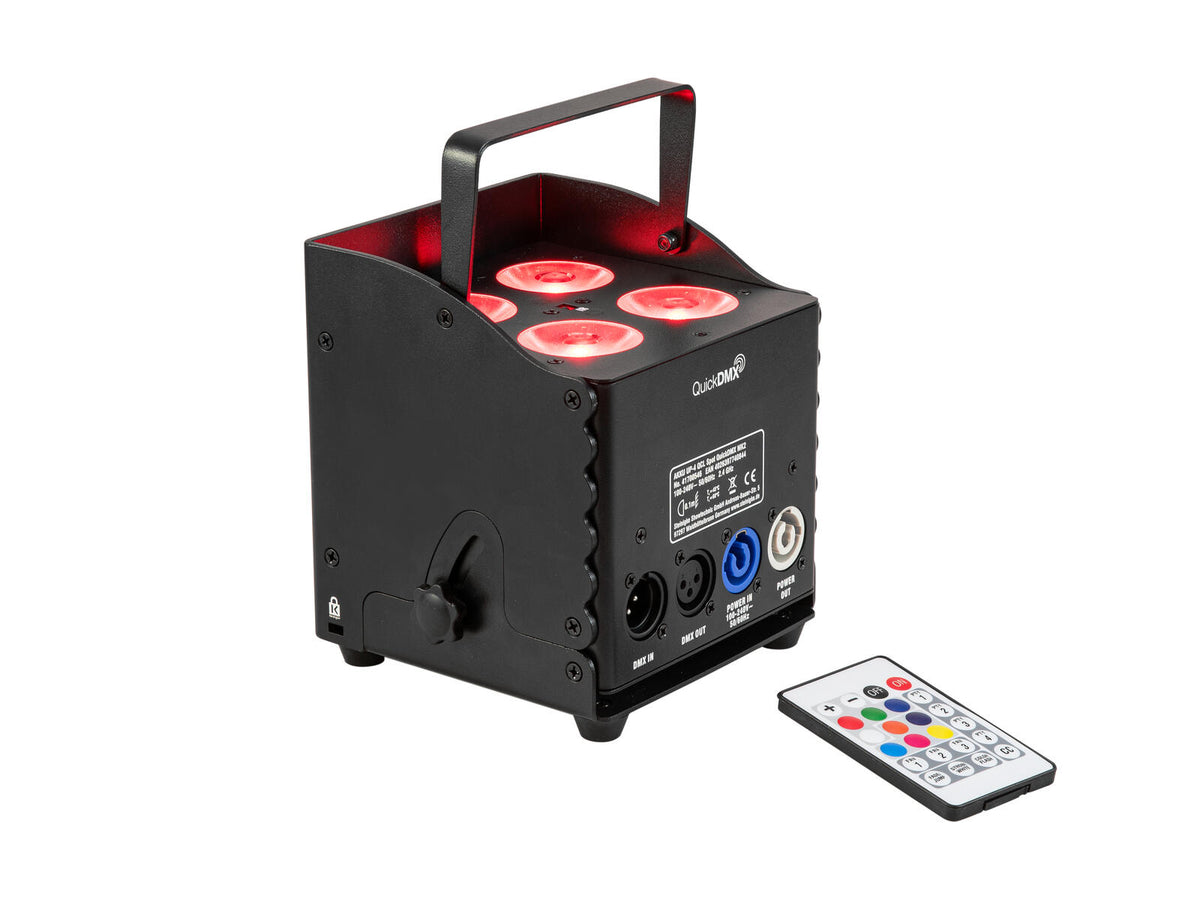 EUROLITE Set 4x AKKU UP-4 QCL Spot QuickDMX MK2 + Soft Bag