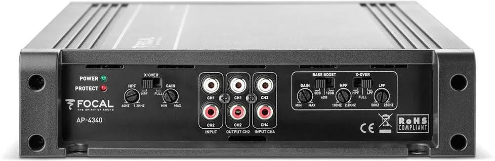 4/3/2 - kanalų A/B klasės garso stiprintuvas Focal AUDITOR AP-4340