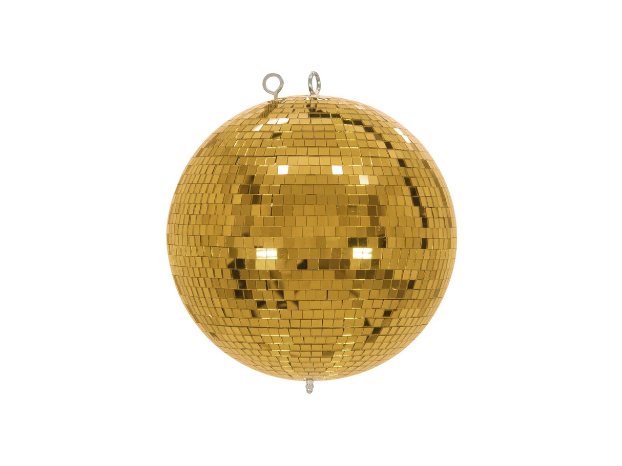 EUROLITE Set Mirror ball 30cm gold with stand and tripod cover black