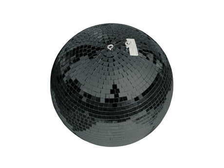 EUROLITE Set Mirror ball 50cm black with stand and tripod cover black - Juodas veidrodinis rutulys, etiketė, kabliukai