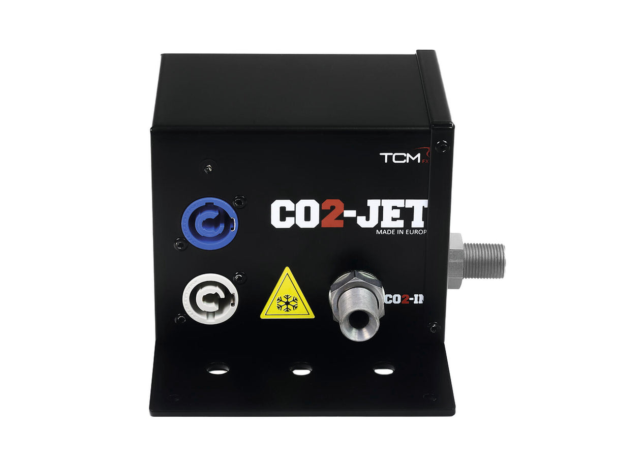 TCM FX CO2 Jet - Mėlyna ir balta jungtys, logotipas, įspėjamasis ženklas