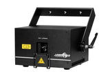 LASERWORLD DS-1000RGB MK5 - Šoninis vaizdas, matomos jungtys ir rankena
