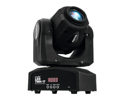 EUROLITE LED TMH-17 Moving Head Spot - Juodas priekinis apšvietimo įrenginys su ekranu