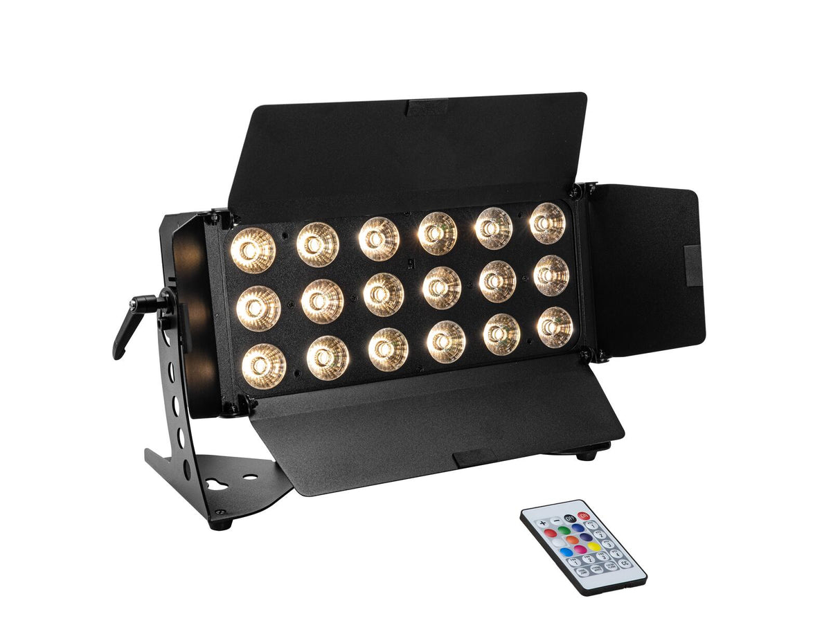 EUROLITE Set 4x LED CLS-18 QCL RGB/WW 18x7W + Flightcase with wheels