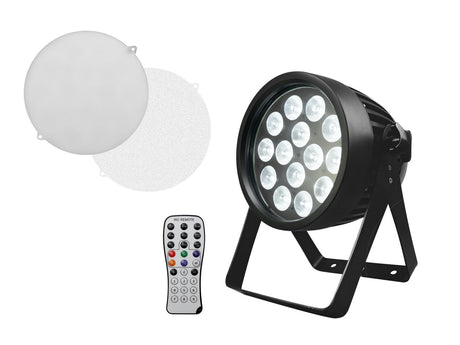 EUROLITE Set 4x LED IP PAR 14x10W HCL + Flightcase - Du difuzoriai ir pultelis