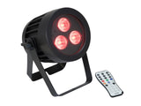 EUROLITE Komplektas 4x LED IP PAR 3x8W QCL Spot + Krepšys
