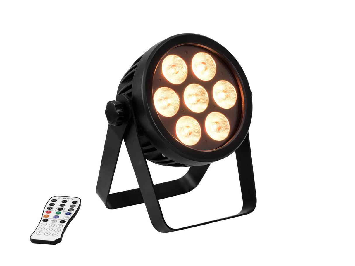 EUROLITE Komplektas 4x LED 4C-7 Silent Slim Spot + USB QuickDMX + Krepšys