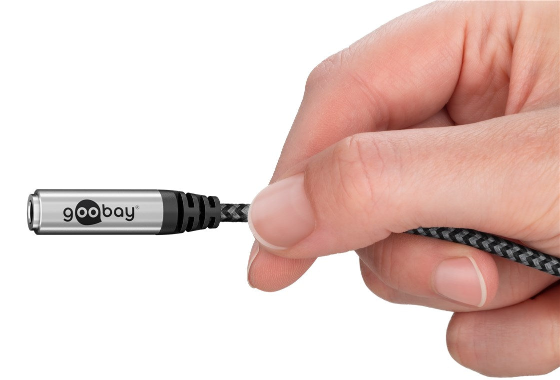 Goobay Adapter USB-C to Jack, USB-C į 3.5 mm ausinių AUX adapteris 