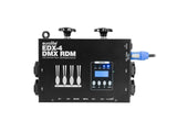 EUROLITE komplektas 4x PAR-20 Spot juodas dim2warm + EDX-4 DMX RDM LED reguliatorius