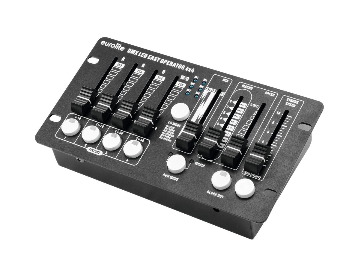 EUROLITE komplektas 4x LED BAR-6 QCL RGBW + 2x minkštas krepšys + valdiklis