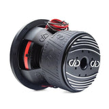 DD AUDIO 710g-D2 - Juodas garsiakalbis su raudonais akcentais ir logotipu