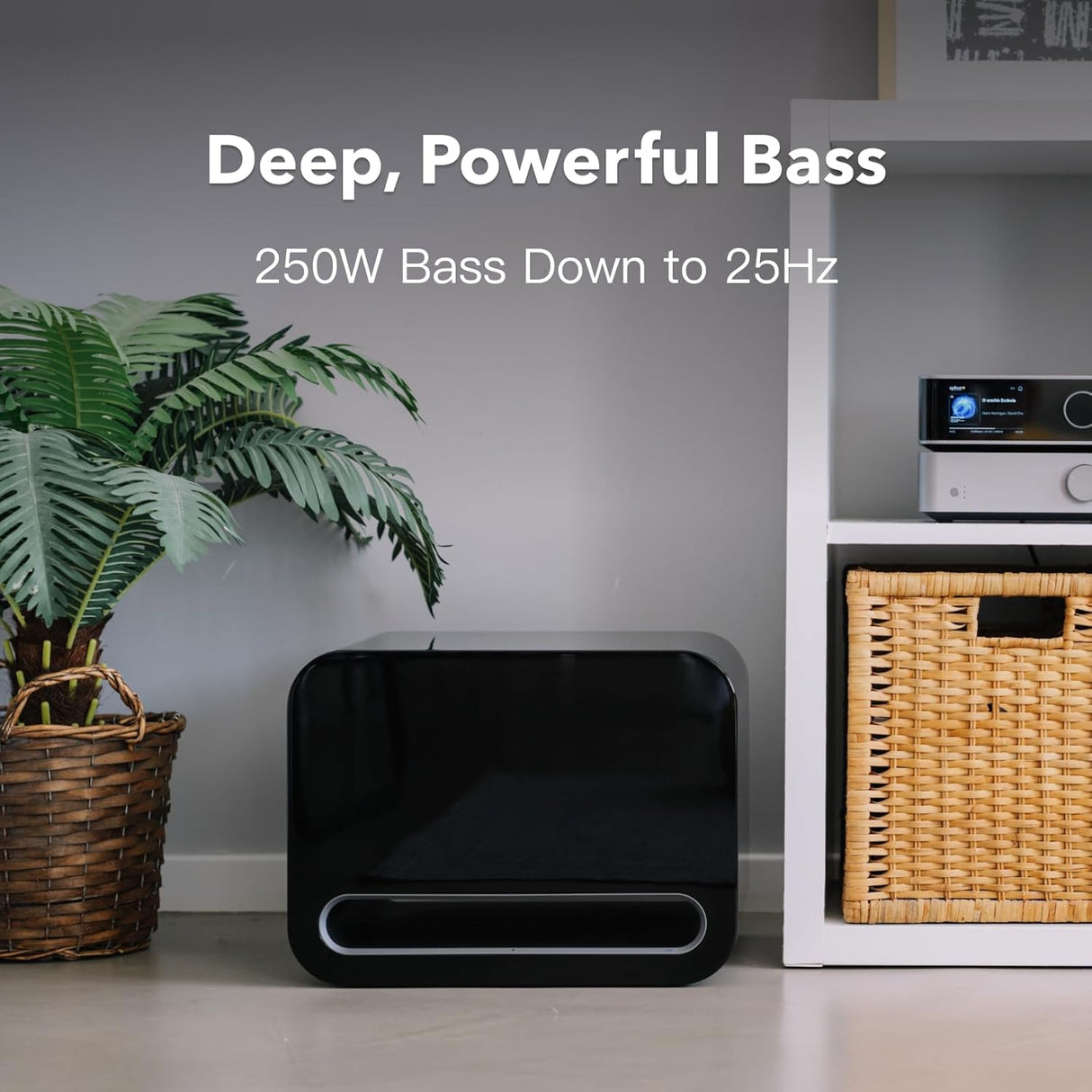 WiiM Sub Pro, žemų dažnių kolonėlė, 250 W