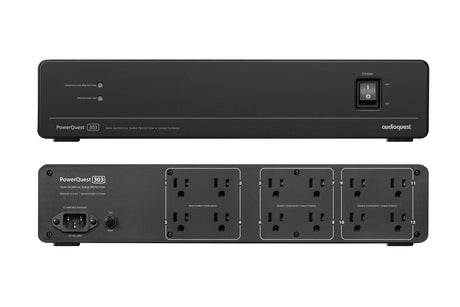 AudioQuest PowerQuest 303, maitinimo filtras- šonas/galas
