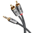 Goobay Audio Adapter Cable AUX, 3.5 mm į 2x RCA garso kabelis, 5 m