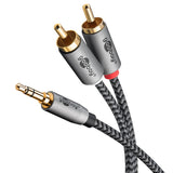 Goobay Audio Adapter Cable AUX, 3.5 mm į 2x RCA garso kabelis, 5 m