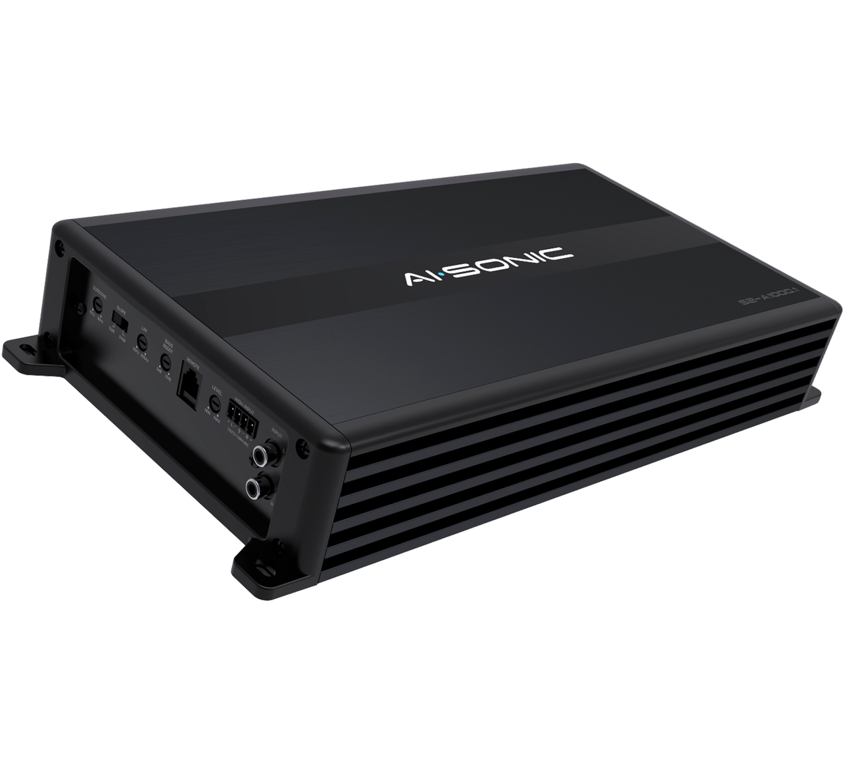 AI-SONIC S2-A1000.1 su S2-BASS KNOB - galinė panelė su jungtimis ir valdikliais