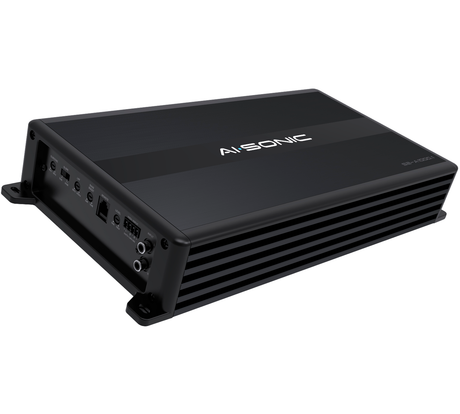 AI-SONIC S2-A1000.1 su S2-BASS KNOB - galinė panelė su jungtimis ir valdikliais