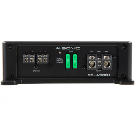 AI-SONIC S2-A500.1 - galinė panelė su jungtimis ir saugikliais
