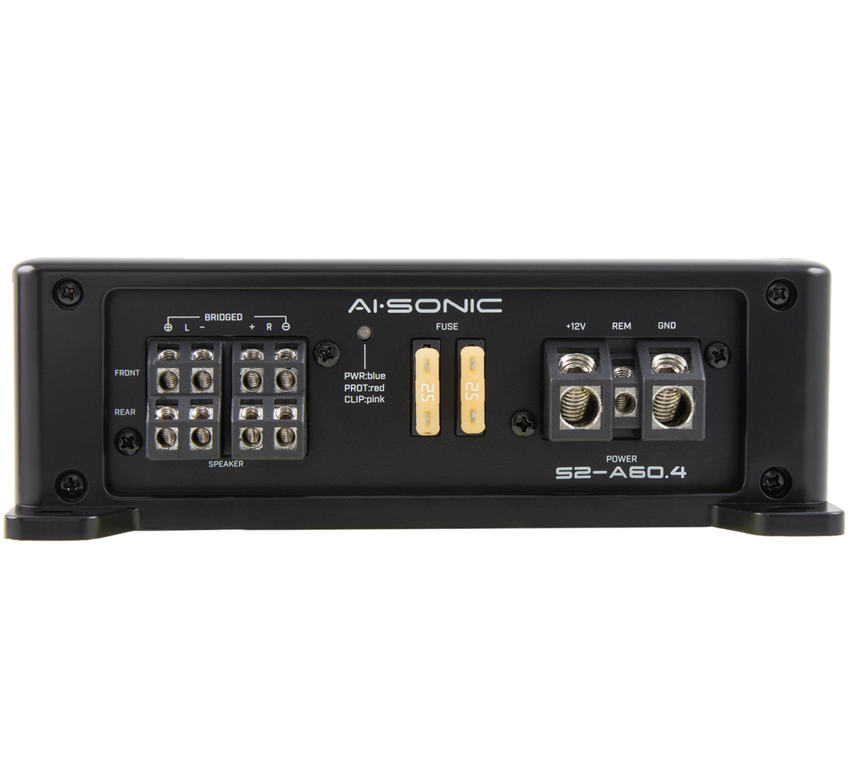AI-SONIC S2-A60.4 - galinė panelė su jungtimis ir saugikliais