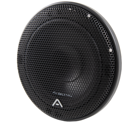 AI-SONIC S2-W6 - Garsiakalbio grotelės su logotipu iš arti