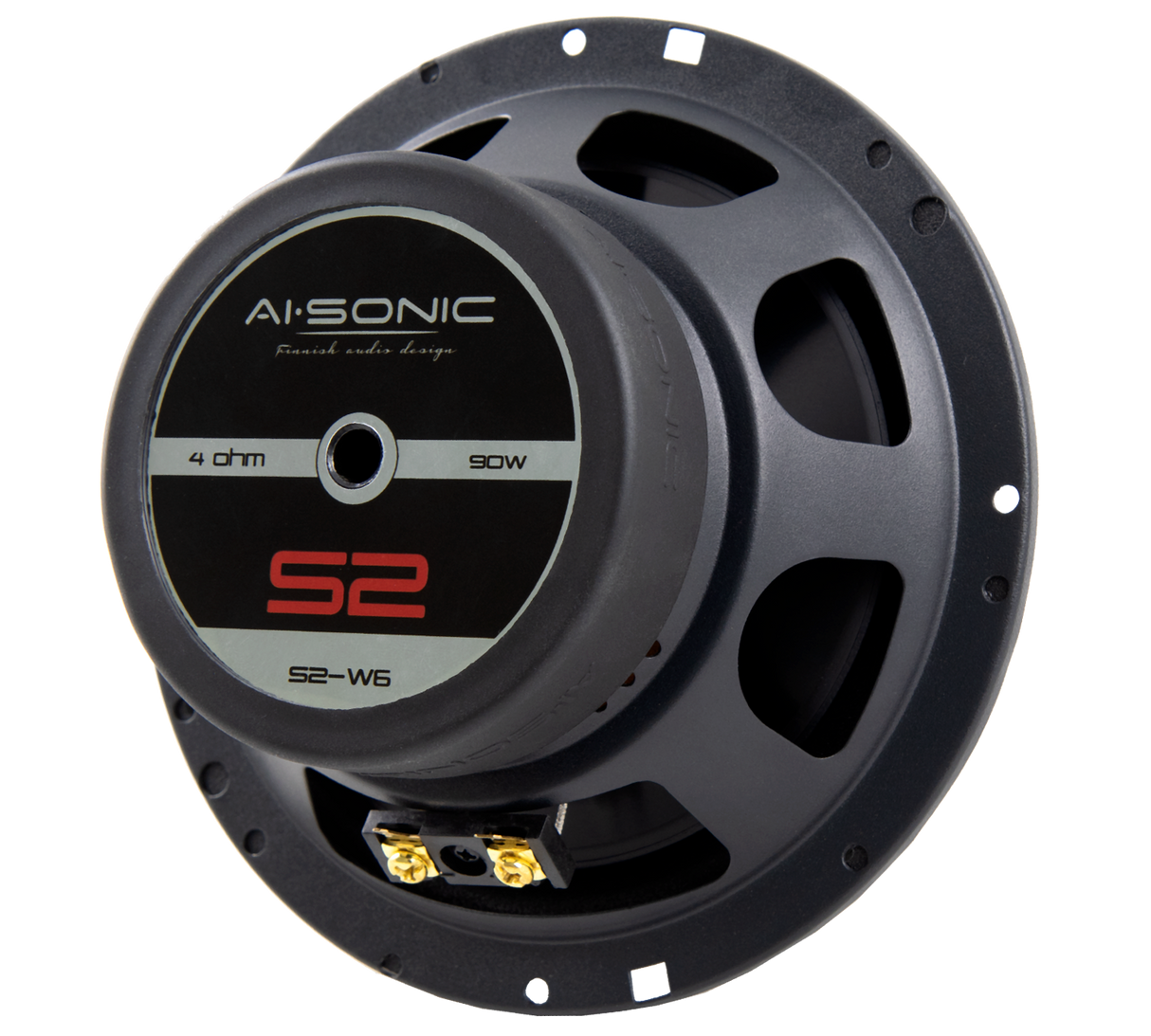 AI-SONIC S2-W6 - garsiakalbio jungtys ir modelio žymėjimas